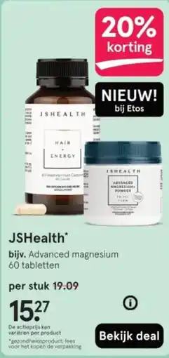 Etos JSHealth aanbieding