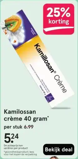 Etos Kamilossan crème aanbieding