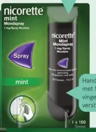 Etos Nicorette mondspray aanbieding