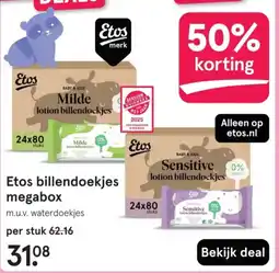 Etos Etos billendoekjes megabox aanbieding