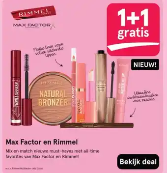 Etos Max Factor en Rimmel aanbieding