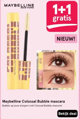 Etos Maybelline Colossal Bubble mascara aanbieding