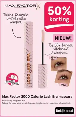 Etos Max Factor 2000 Calorie Lash Era mascara aanbieding