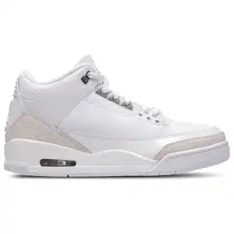 Foot Locker Jordan Retro 3 Pure Money Sneakers Heren - Wit - Maat 42 - Leer aanbieding