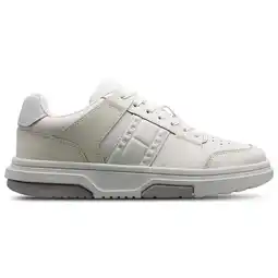 Foot Locker Tommy Jeans Brooklyn Sneakers Dames - Wit - Maat 38 - Leer aanbieding