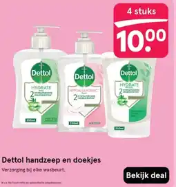 Etos Dettol handzeep en doekjes aanbieding