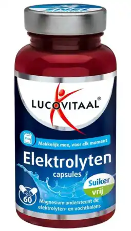 De Online Drogist Lucovitaal Elektrolyten Capsules aanbieding