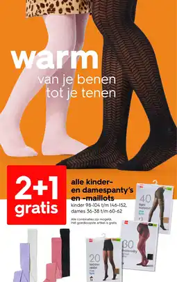 HEMA Alle kinder en damespanty's en maillots aanbieding