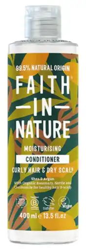 De Online Drogist Faith In Nature Shea & Argan Moisturizing Conditioner aanbieding