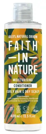 De Online Drogist Faith In Nature Shea & Argan Moisturizing Conditioner aanbieding