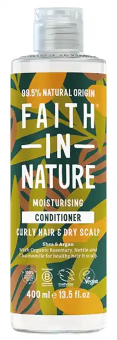 De Online Drogist Faith In Nature Shea & Argan Moisturizing Conditioner aanbieding