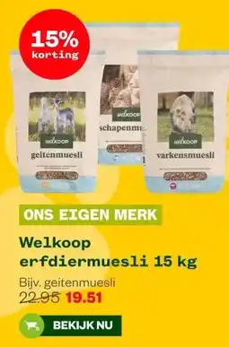 Welkoop Welkoop erfdiermuesli aanbieding