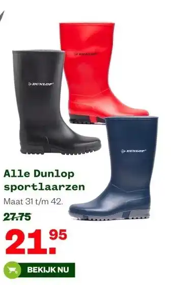 Welkoop Alle Dunlop sportlaarzen aanbieding
