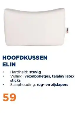 TotaalBED Hoofdkussen Elin | Vezelbolletjes aanbieding