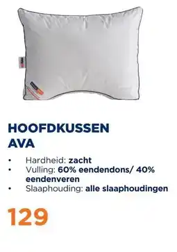 TotaalBED Hoofdkussen Ava | Dons aanbieding