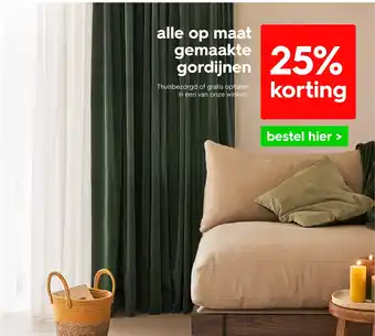 HEMA Alle op maat gemaakte gordijnen aanbieding
