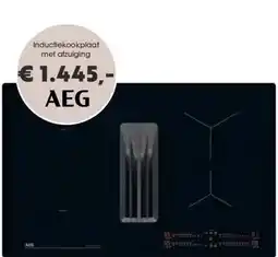 Superkeukens Inductiekookplaat met afzuiging aanbieding
