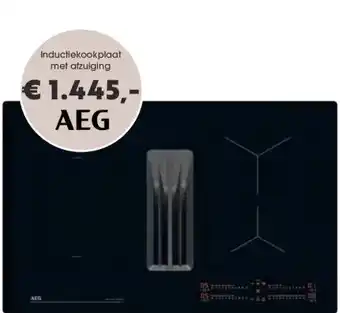 Superkeukens Inductiekookplaat met afzuiging aanbieding