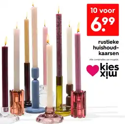 HEMA Rustieke huishoud kaarsen aanbieding