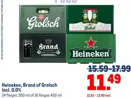 Makro Heineken, Brand of Grolsch Incl. 0.0% aanbieding