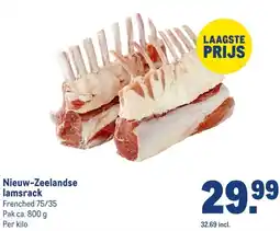 Makro Nieuw-Zeelandse lamsrack aanbieding