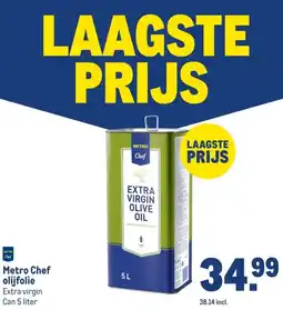 Makro Metro Chef olijfolie aanbieding
