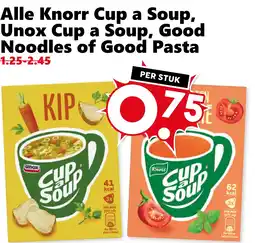 CoopCompact Alle Knorr Cup a Soup, Unox Cup a Soup, Good Noodles of Good Pasta aanbieding