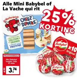 CoopCompact Alle Mini Babybel of La Vache qui rit aanbieding