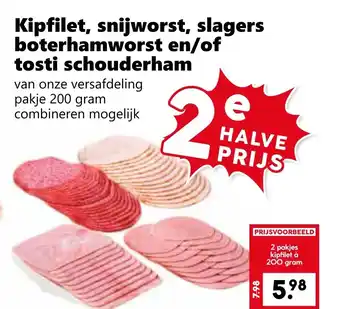 CoopCompact Kipfilet, snijworst, slagers boterhamworst en/of tosti schouderham aanbieding