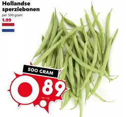 CoopCompact Hollandse sperziebonen aanbieding