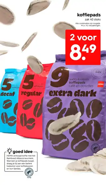 HEMA Koffiepads aanbieding