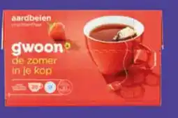 Coop g'woon vruchtenthee aardbeien aanbieding