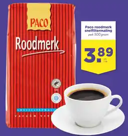 Coop Paco roodmerk snelfiltermaling aanbieding