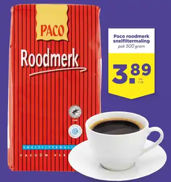 Coop Paco roodmerk snelfiltermaling aanbieding