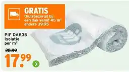 GAMMA PIF DAK35 Isolatie aanbieding