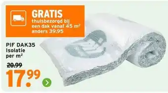 GAMMA PIF DAK35 Isolatie aanbieding