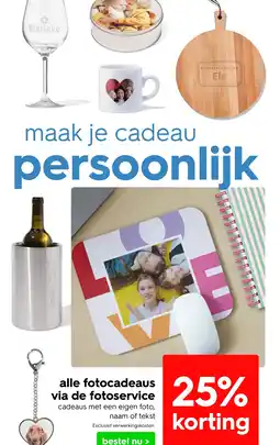HEMA Alle fotocadeaus via de fotoservice aanbieding