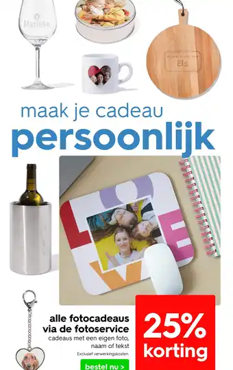HEMA Alle fotocadeaus via de fotoservice aanbieding