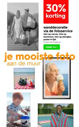 HEMA Wanddecoratie via de fotoservice aanbieding