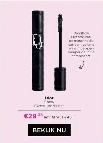 ICI Paris XL Dior Show Overvolume Mascara aanbieding