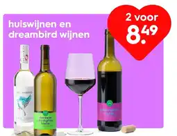 HEMA Huiswijnen en dreambird wijnen aanbieding
