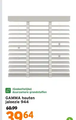 GAMMA GAMMA houten jaloezie 944 aanbieding