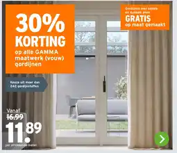 GAMMA Op alle GAMMA maatwerk vouw gordijnen aanbieding