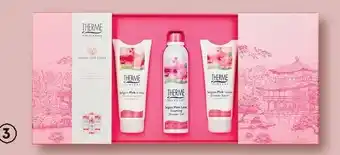 Etos Therme Harmonica Saigon Pink Lotus scrub, foam en shower gel cadeauset aanbieding