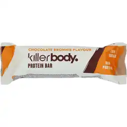 Jumbo Killerbody Proteïne Reep Chocolate Brownie 40 g aanbieding