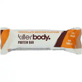 Jumbo Killerbody Proteïne Reep Chocolate Brownie 40 g aanbieding