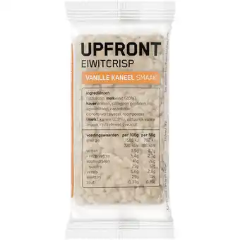Jumbo Upfront Eiwitreep Cripsy Vanille Kaneel 50g aanbieding
