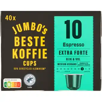 Jumbo Jumbo's Espresso Extra Forte Koffiecups 40 Stuks aanbieding