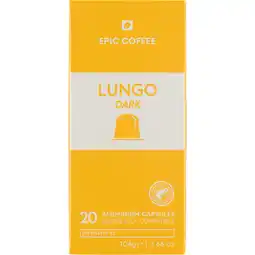 Jumbo Epic Coffee Lungo Dark koffiecups 20 Stuks aanbieding