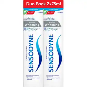 Jumbo Sensodyne Gentle Whitening Tandpasta Duo Pack 2 x 75 ML aanbieding
